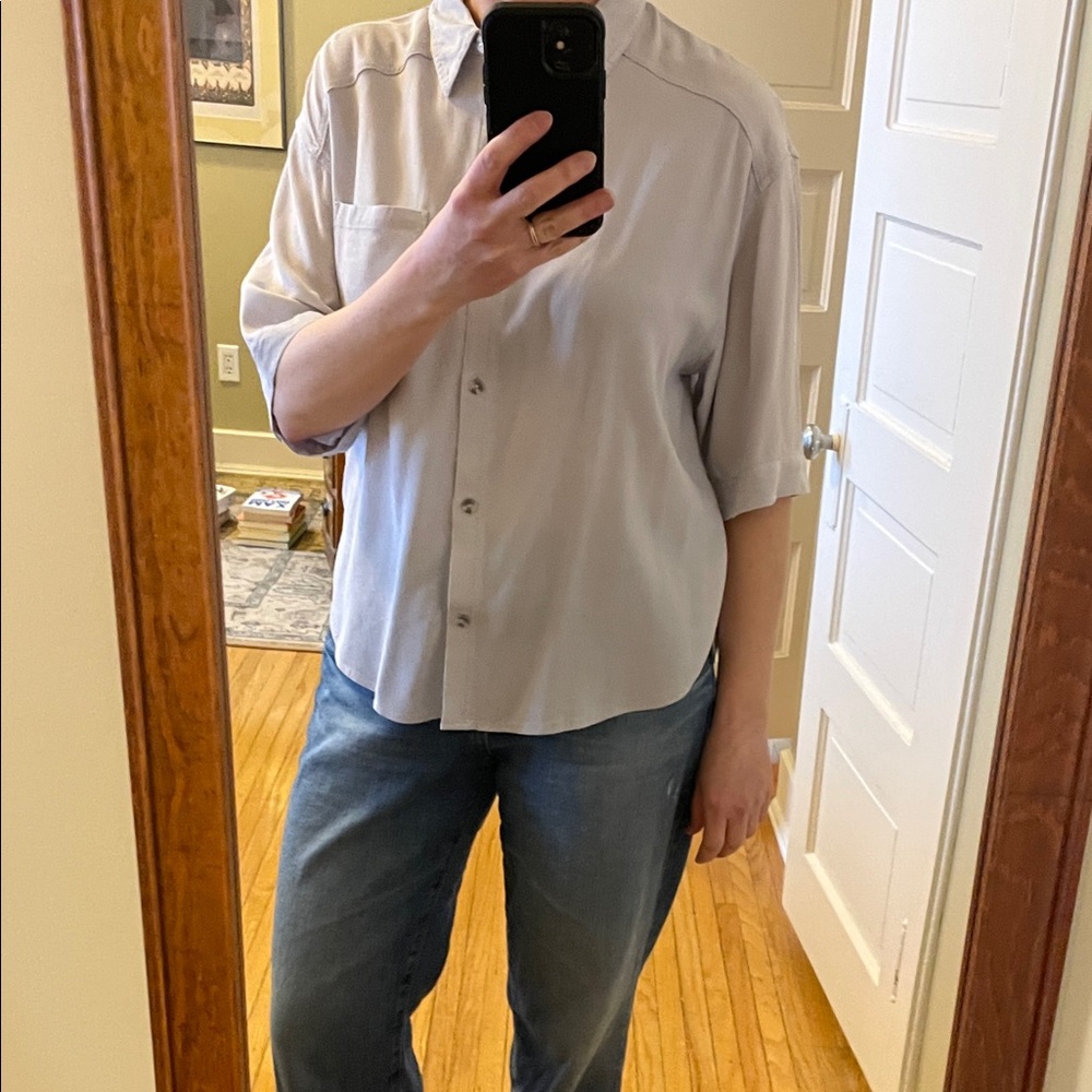 Light Gray Gentle Fawn Button-Up Shirt